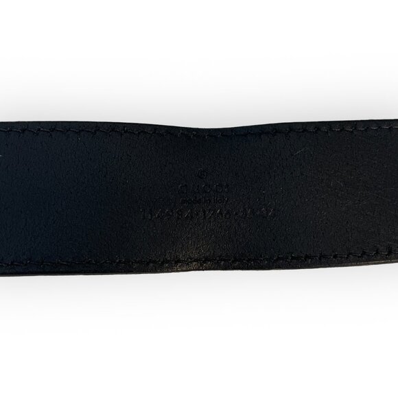 Gucci Belt Black Interlocking Gs Size 85
